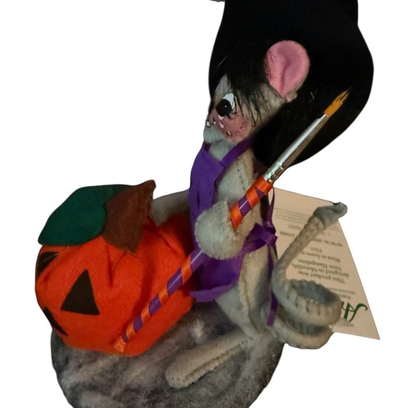 🎃 Annalee 5” Pumpkin Painter Mouse Halloween Collectible (w/ Tag) - Picture 4 of 7